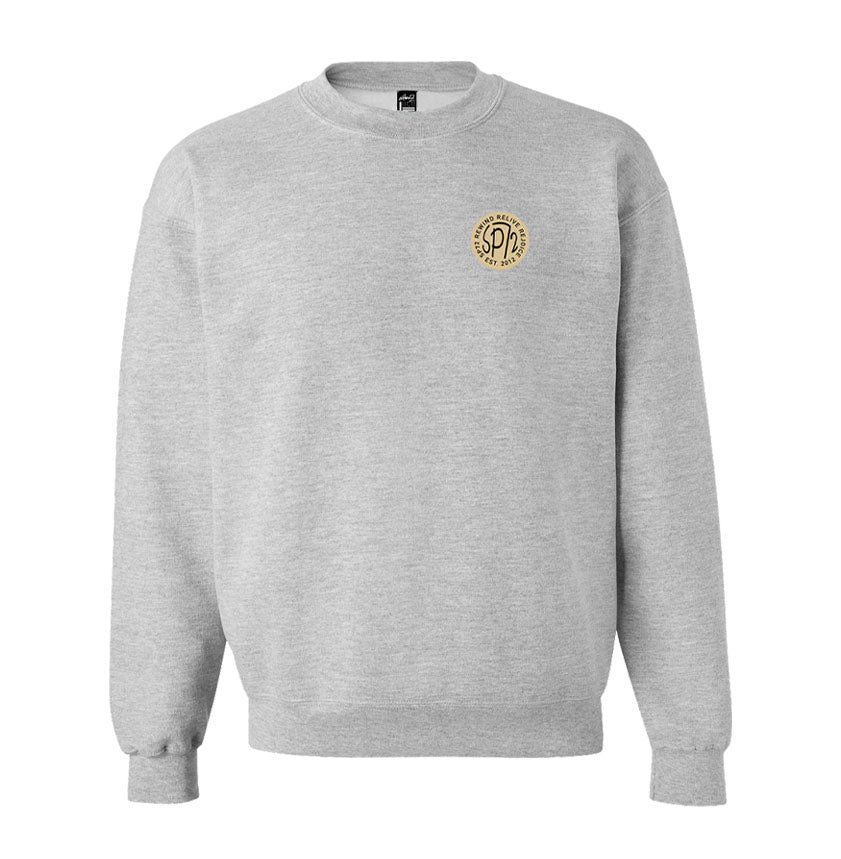 Sports Grey Sweatshirt w/ 2" Round SP72 Patch